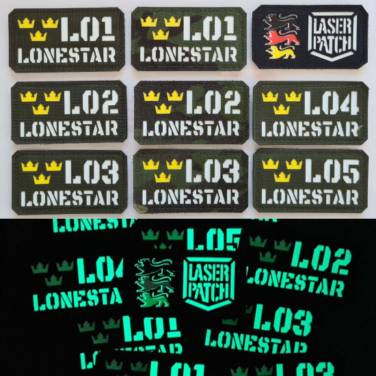 Personalisierter Namenspatch mit Länderfahne – Lasercut Patch mit Klett