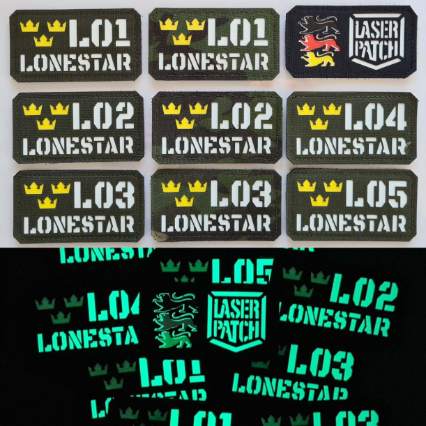 Personalisierter Namenspatch mit Länderfahne – Lasercut Patch mit Klett