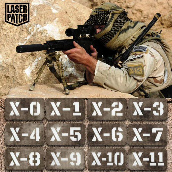 Individuelles Callsign Namenband - Militärisches Taktisches - Lasercut Patch mit Klett
