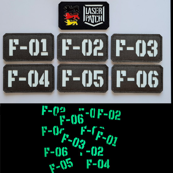 Individuelles Callsign Namenband - Militärisches Taktisches - Lasercut Patch mit Klett
