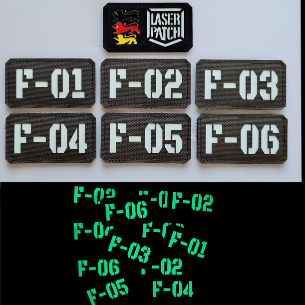 Individuelles Callsign Namenband - Militärisches Taktisches - Lasercut Patch mit Klett