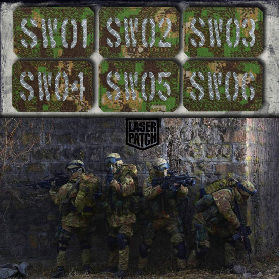 Individuelles Callsign Namenband - Militärisches Taktisches - Lasercut Patch mit Klett