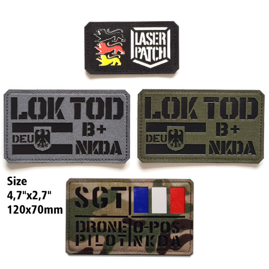 Chestrigs - Plattenträger - für die Tactical Vest Benutzerdefinierter - Lasercut Patch mit Klett