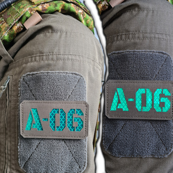 Individuelles Callsign Namenband - Militärisches Taktisches - Lasercut Patch mit Klett