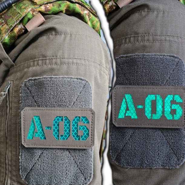 Individuelles Callsign Namenband - Militärisches Taktisches - Lasercut Patch mit Klett