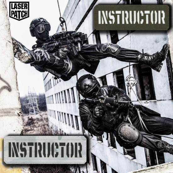 Langes Namensschild Chestrigs - Plattenträger - Combat Short - Lasercut Patch mit Klett