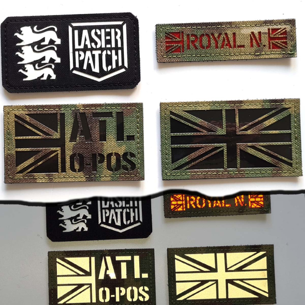 Kleine England Flagge Namensband - Britisches Individuelles Taktisches - Lasercut Patch mit Klett