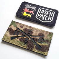 Charlie Indirekter Feuer Infantryman Crossed Riffles - Cordura Lasercut Patch mit Klett