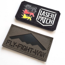 Navy Military Patch | US Army | Flay Fight Win - Lasercut Patch mit Klett