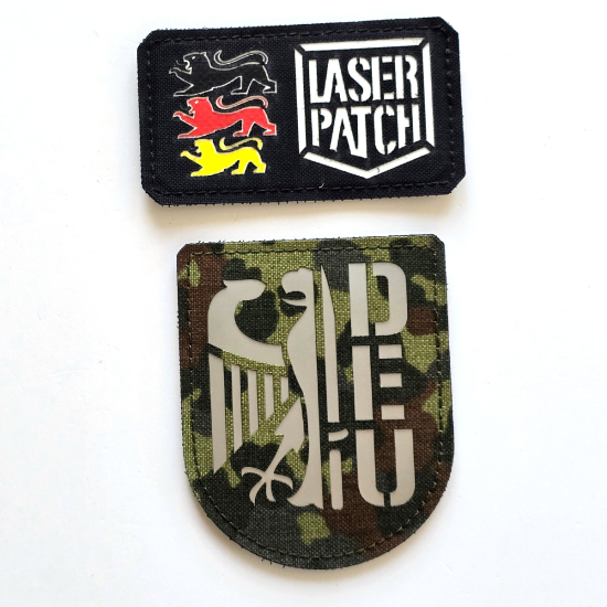 Deutschland Armee Laser-Cut Taktischer Militär - Lasercut Patch mit Klett