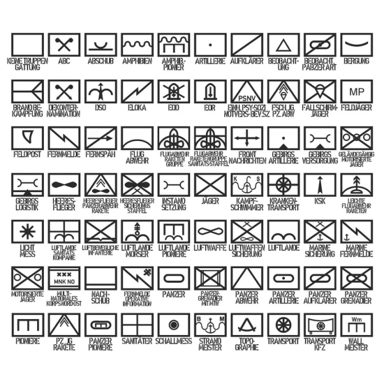 Deutschland Bundeswehr - Taktische Zeichen Laser Patch