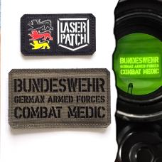 Bundeswehr Combat Medic  - Laser Patch mit Klett