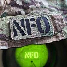 Navy - Lasercut Patch mit Klett