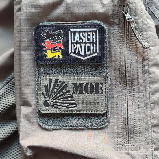 MOE Munitions Explosive Spezialist Taktischer - Lasercut Patch mit Klett