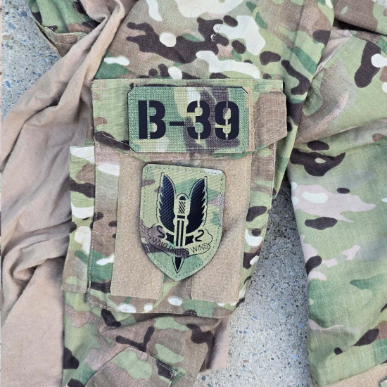 SAS Special Air Service Britische Spezialkräfte Taktischer - Lasercut Patch mit Klett