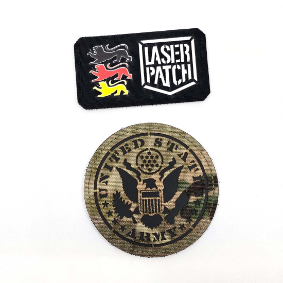 US Army Wappen - Lasercut Patch mit Klett