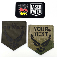 Military Patch | US Army | US Air Force Patch with Your Text- Lasercut Cordura Custom Patch Velcro