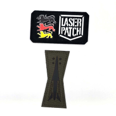 America Flag Army mit Rang Abzeichen - Lasercut Patch mit Klett