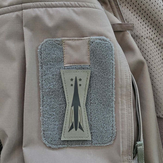 America Flag Army mit Rang Abzeichen - Lasercut Patch mit Klett