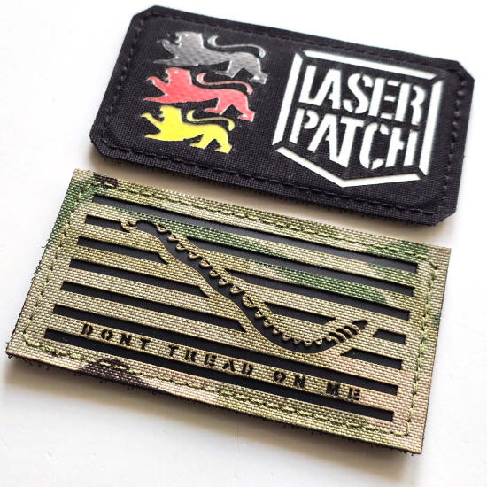America Flag Army mit Rang Abzeichen - Lasercut Patch mit Klett