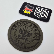 US Army Navy Wappen - Lasercut Patch mit Klett