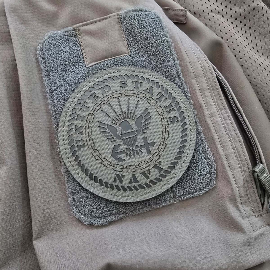 US Army Navy Wappen - Lasercut Patch mit Klett