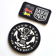 US Army Wappen - Lasercut Patch mit Klett