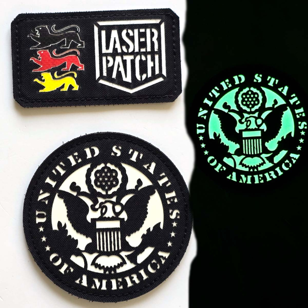 US Army Wappen - Lasercut Patch mit Klett