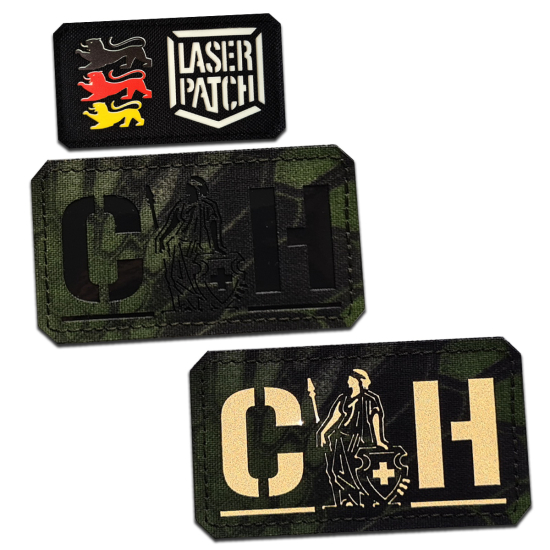 Schweiz Flaggen-Patch - Helvetia Kreuz