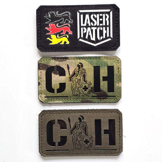 Schweiz Flaggen-Patch - Helvetia Kreuz