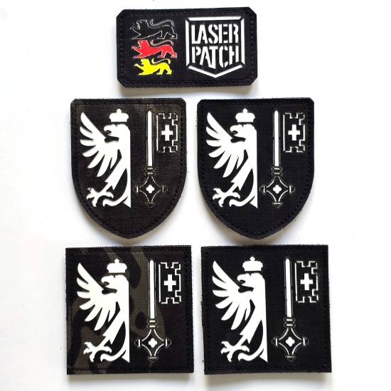 Genf Schweiz Wappen Lasercut Patch