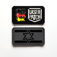 Israe Flagge - Lasercut Patch mit Klett