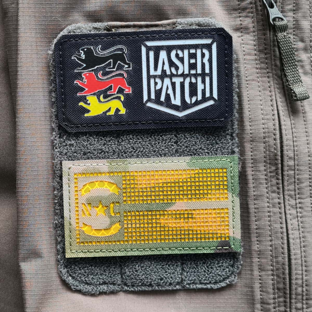 America North Carolina Tactical Flag Laser Patch
