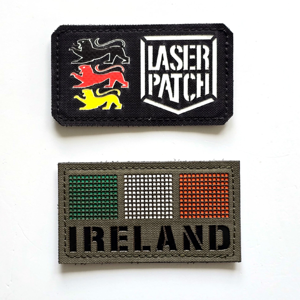 Irland Flagge Patch - Irische Trikolore