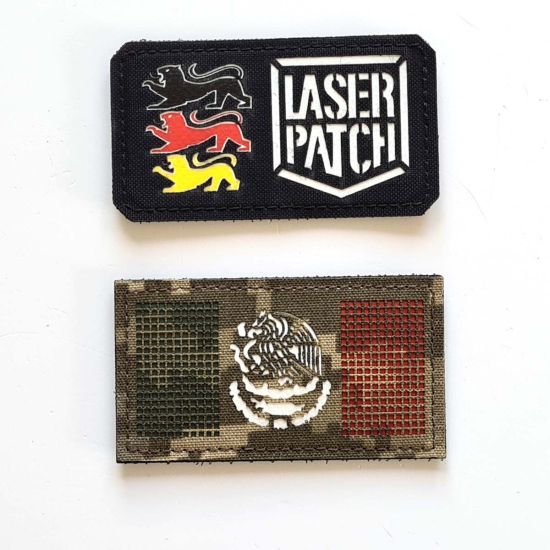 Mexico Tactical Flag Laser Patch