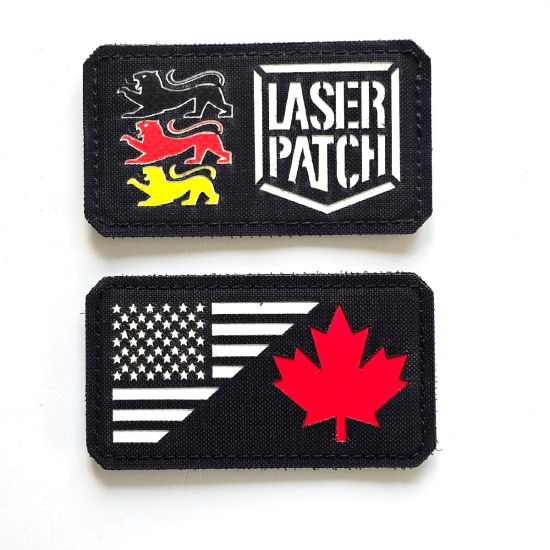 USA - Canada Dual Flagge Patch - Kanadisch-Amerikanische Allianz