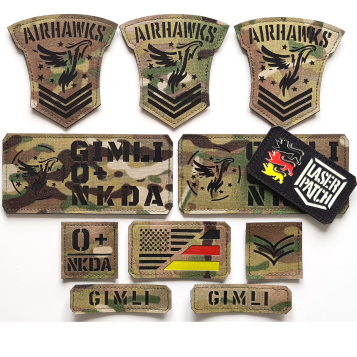 Airhawks airsoft lasercut patch