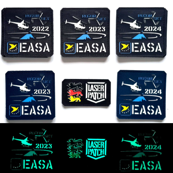 EASA Helicopter lasercut patch