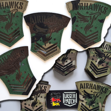 airhawks multicam woodland airsoft laser patch