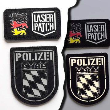 bayern Wappen Polizei laser cut patch 2