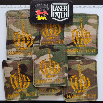 happy yeti paintball laser patch