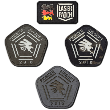 pioneer airosoft germany lasercut patch