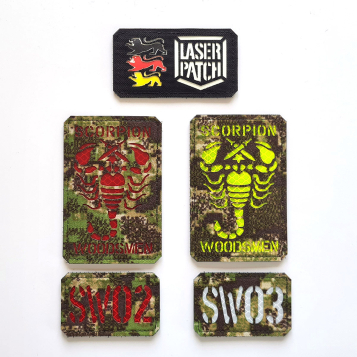 woodsmen paintball laser patch