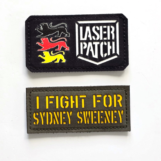 I Fight For Sydney Sweeney | I Fight For Taylor Swift | Lasercut Cordura Custom Patch