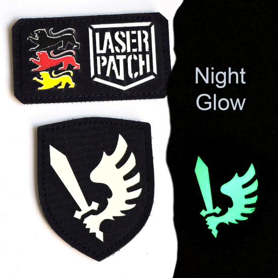 Ravenwing - Lasercut Patch mit Klett