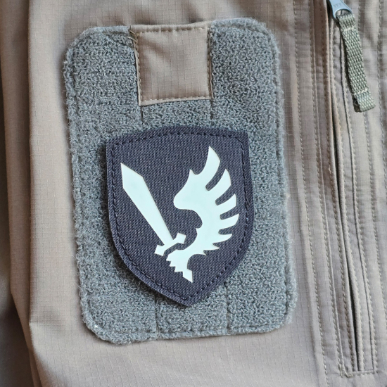 Ravenwing - Lasercut Patch mit Klett