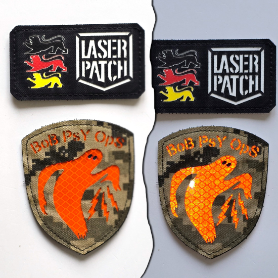 WW2 – The Ghost Army Military Patch mit Ihrem Text - Lasercut Patch mit Klett