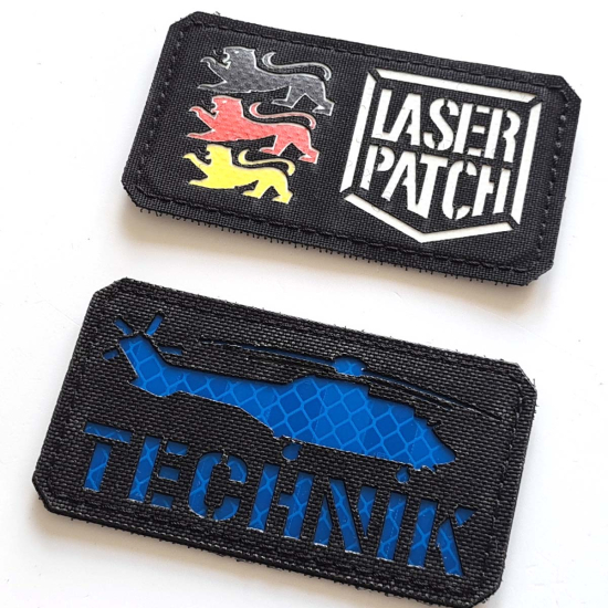 Eurocopter Super Puma  Helicopter Pilot – Laser Cut Patch mit Klett und individuellem Namenn