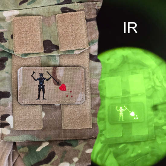 Blackbeard Piratenflagge Moral Patch - Taktischer Klettverschluss