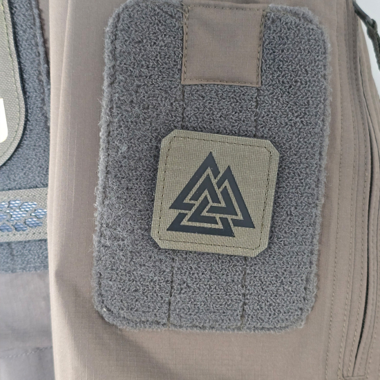 Nordic Viking Age - Triangle Valknut Lasercut Patch